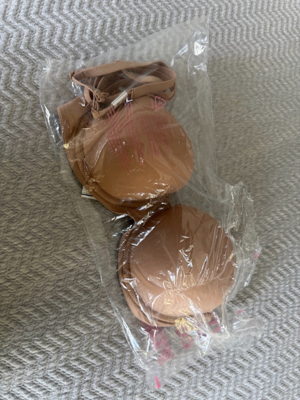 Victoria’s Secret Pink Strapless Push Up Bra Nude 34B NWT Multiway - Picture 8 of 9